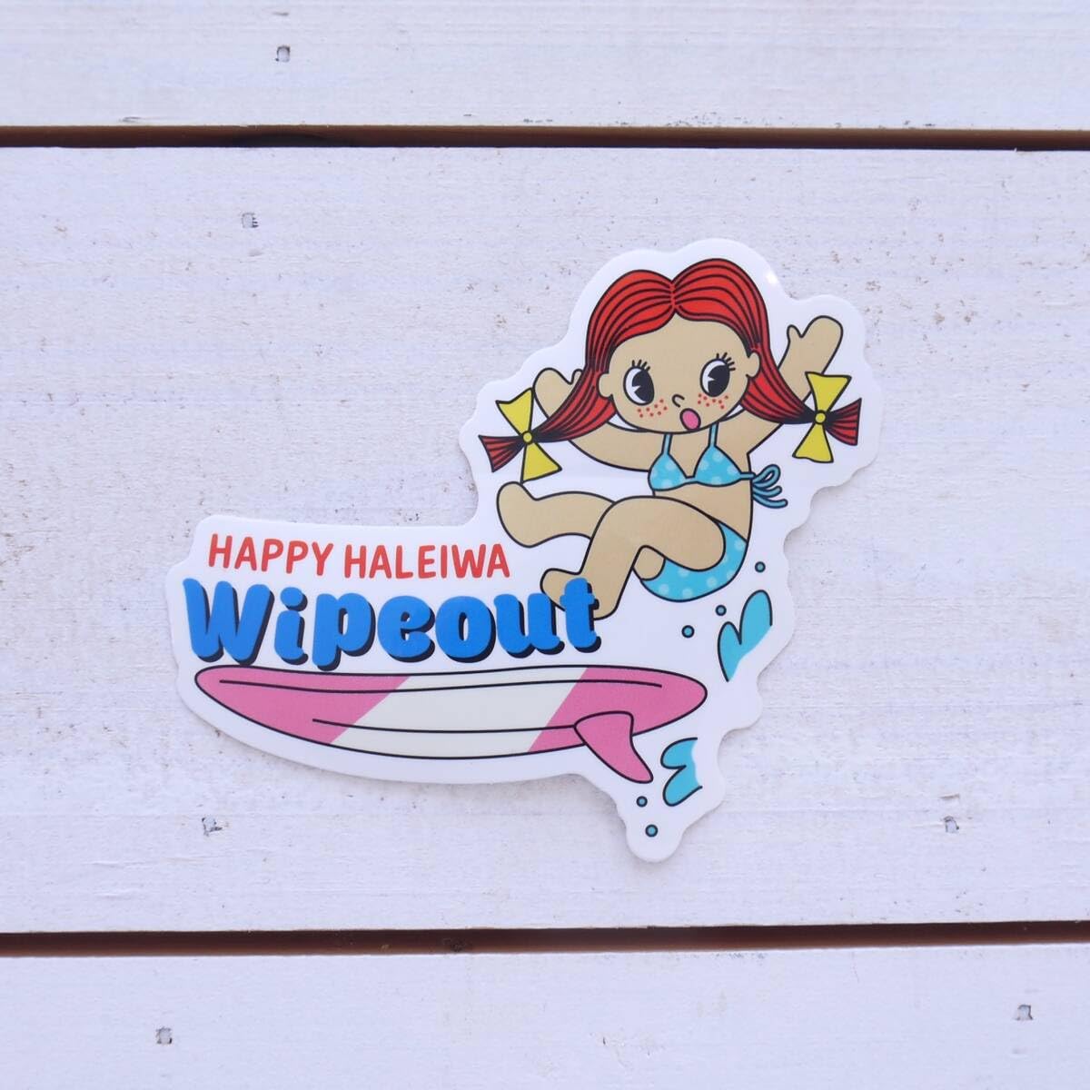 Amazon.co.jp: ハワイ直輸入HAPPY HALEIWA ステッカーハッピーハレイワ